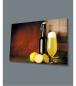 Preview: Bier und Zitrone Art Design rechteckiges spezial Glasbild!